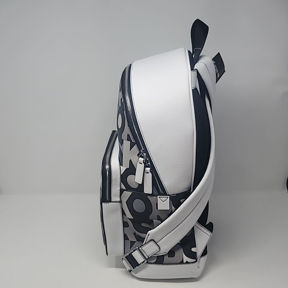 New! Michael Kors Cooper MK Signature Black Multi Commuter Backpack - Picture 4 of 9
